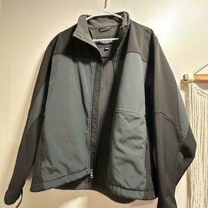 Haggar Men's Black and Gray Performance Jacket